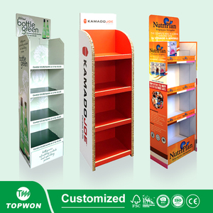 Expositor de Cartón Corrugado Negro Personalizado para Café, Estante de Exhibición para Bolsas de Café, Granos, Jarabes, Exhibidor de Venta al por Menor - Product Image 3