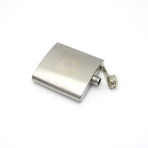 <strong>Cheap</strong> 5oz Personalized Yellow Laser Engraved Matte Brushed Finishing Stainless Steel Liquor Whiskey <strong>Alcohol</strong> Hip Flask - Product Image 4