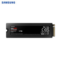 قرص صلب داخلي SSD سامسونج 990 برو عالي السرعة مع مبدد حراري، سعة 1 تيرابايت و2 تيرابايت و4 تيرابايت، PCIe 4.0 M.2، سرعة تصل إلى 7450 ميجابايت/ثانية لجهاز PS5