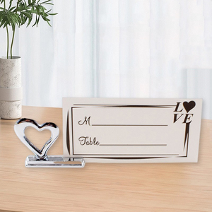 Pince pour carte de décoration de table de mariage Pince pour carte de mariage Nom Lieu Porte-carte - Product Image 3