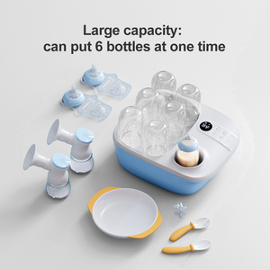 เครื่องอุ่นน้ำนมอเนกประสงค์แบบ3 in 1สำหรับเด็ก<span class=keywords><strong>ทารก</strong></span>เครื่องอบไอน้ำไฟฟ้าแบบรวดเร็วเครื่องอบ<span class=keywords><strong>แห้ง</strong></span> - Product Image 4