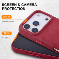 Étui de téléphone pliable de luxe en cuir véritable anti-ondes électromagnétiques personnalisé avec protection d'écran pour iPhone 18 17 Pro Max Fabricant