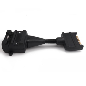 7 Pin To 12 Pin Trailer Connector <b>Adapter</b> <b>Plug</b> Socket DC ABS Material <b>Plug</b> In Connection - Product Image 3