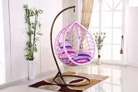 Chaise suspendue d'extérieur moderne cage à oiseaux tabouret de salon en rotin tabouret de canapé rotatif chaise d'intérieur