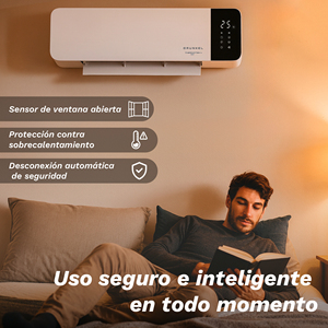 Stufa Elettrica da Parete in Ceramica Grunkel 2000W con Telecomando per Uso Domestico - Product Image 6