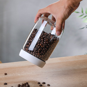 Contenitore <span class=keywords><strong>Sottovuoto</strong></span> per Caffè da 500ml, 900ml, 1200ml - Barattolo in <span class=keywords><strong>Vetro</strong></span> Borosilicato <span class=keywords><strong>di</strong></span> Alta Qualità per Caffè Macinato, Chicchi e Cereali - Product Image 6