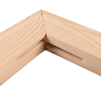 Venta al por mayor de barras de marco de madera de pino barato DIY artista Camilla para lienzo