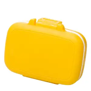 Mini taşınabilir plastik PP saklama kabı takı durumda hap kutusu organizatör hap ilaç durumda