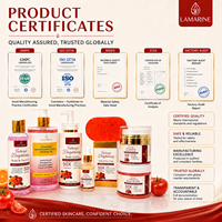 Ensemble de soins de la peau bio vegan coréen OEM 50X Vitamine C Tomate, 7 pièces, atténue les taches brunes, unifie le teint, pour tous types de peau