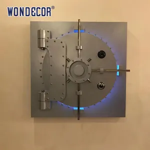 Wonders Customized Wall Lighting Art Wall Decoration Safe Stainless Steel Sculpture