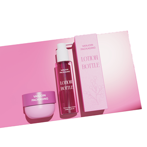 Flacon de lotion PET 100 ml rouge, <span class=keywords><strong>bleu</strong></span>, gris, blanc avec pompe blanche, pot cosmétique PP, impression, ensemble de soins de la peau, faux cils, <span class=keywords><strong>shampoing</strong></span> - Product Image 1