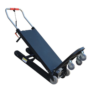 Chariot électrique à 2 roues, plateforme en acier noir, robuste, avec revêtement en poudre, chariot à main pour monter les escaliers - Product Image 6