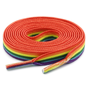 WEGOODZF Cordones de zapatos de poliéster personalizados de doble capa Cordones de zapatos de múltiples funciones con estampado de leopardo plano colorido <span class=keywords><strong>Camuflaje</strong></span> arcoíris - Product Image 6