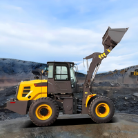 Minicargadora Retroexcavadora Kinway, Capacidad de Carga de 3000 kg, Certificación CE y EPA, Diésel, para Jardinería, Excavación, Transporte e Ingeniería