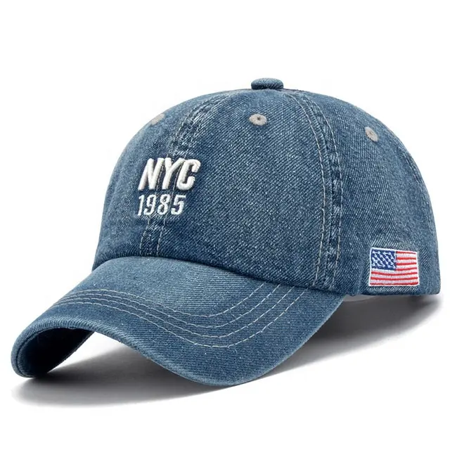 Jean niño niños logotipo americano usssa ajustable k venta al por mayor de productos de Nueva york comprar de EE. UU. Papá sombrero