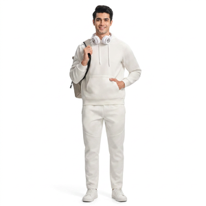 Chándal Deportivo Personalizado para Hombre, Transpirable, 100% Algodón, con Capucha, Diseño Sólido, Ropa Deportiva para Invierno - Product Image 1