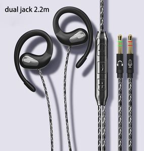<span class=keywords><strong>Écouteurs</strong></span> de haute qualité avec prise Type C 3,5 mm, double <span class=keywords><strong>jack</strong></span>, 1,2 m, mains libres, stéréo, avec crochet d'oreille, filaires, étanches IPX-5 - Product Image 5