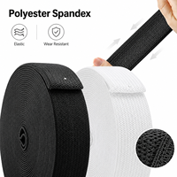 Sangle élastique personnalisée en gros, bande élastique extensible pour vêtements, sacs, meubles, rembourrage, matériel de couture