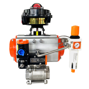 ボールバルブ1/2-8インチWCB/304/316自動空気圧ソフトシート内部スレッド制御ボールバルブ - Product Image 5