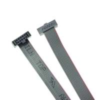 1,27 2, 0 2,54mm Abstand IDC FC 10 16 20 40P Stecker oder Buchse 10CM 20CM UL2651 28AWG UL2678 0,635mm Abstand 30AWG Graues Flach kabel