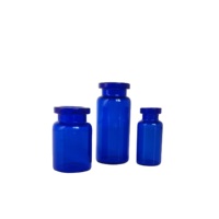 Flacon en verre 2mL5mL10mL tubulaire en borosilicate pharmaceutique bleu de haute qualité Offre Spéciale