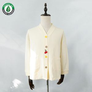 Ensembles de pyjamas pour femmes à manches longues 100% coton biologique personnalisés, ensembles de pyjamas de vêtements de nuit à boutons écologiques pour dames - Product Image 3