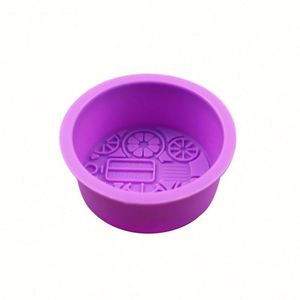 Molde de silicona DIY redondo morado con forma de flor para pastel de luna, fondant, queso, jabón, vela, resina, herramientas de cocina, OEM/ODM - Product Image 3