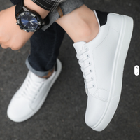 Nouvelles baskets respirantes pour hommes, style coréen, chaussures blanches décontractées, chaussures de sport tendance