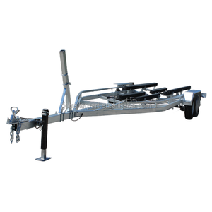 Remolques para Barcos de Servicio Pesado de 4500 kg con 3 Ejes, Remolques de Acero y Goma con Mecanismo Mecánico, Aptos para Barcos de 8.5 m - Product Image 3