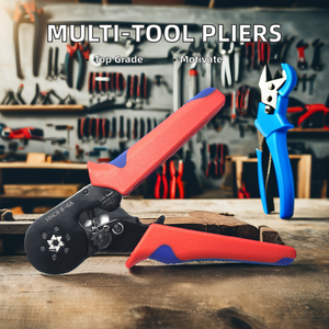 Bộ dụng cụ bấm cos dây cáp Alicate Clipar Ratcheting 0-25-10mm2, đầu cos ống, đầu cos HSC8 6-4A - Product Image 5