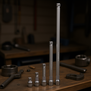 Fervi Ball Head <b>Extension</b> 100mm Chrome Vanadium Steel <b>Socket</b> Tool - Product Image 3