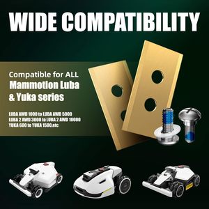 Cuchillas para Cortacésped Robótico <span class=keywords><strong>de</strong></span> 36x19.5x0.9mm 36x19.5x1mm Compatibles con los Robots Cortacésped Mammotion <span class=keywords><strong>Luba</strong></span> y Yuka <span class=keywords><strong>de</strong></span> Todas las Series - Product Image 3