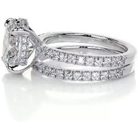 Anillo de Compromiso SGARIT con Diamante Cultivado en Laboratorio de Corte Ovalado Personalizado, Diamantes Laterales de 1-5 Quilates VVS1-2, Oro de 14K/18K, Corte Excelente, Lujo, IGI