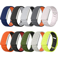 Wasserdichtes Silikon-Uhrenarmband Kompatibel mit Whoop 5.0 Zweifarbiges Sport-Armband mit Dornschließe