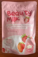 Complément en poudre de lait de beauté éclaircissant et anti-âge, boisson lactée premium aromatisée aux fruits enrichie en collagène et glutathion