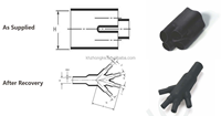 Conectores de Terminales de Manga Termocontraíble Moldeada para Aislamiento de Cables, Accesorios para Conectores, Categoría de Producto