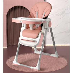 <span class=keywords><strong>Chaise</strong></span> haute pour <span class=keywords><strong>bébé</strong></span> pliable et réglable en hauteur, ergonomique, sans installation, en plastique, avec roulettes, écologique - Product Image 6