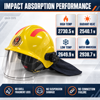 Casque de pompier Dongtu Datang FTK-Q/A certifié 3C, ignifuge, résistant aux flammes, étanche, avec joint de bordure, pour sauvetage d'urgence et sécurité