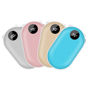 2 in 1 Electronic Hot Hand Warmer Power Bank 5200mah with LED Digital Volume and Temperature Display Promotional Business Gift