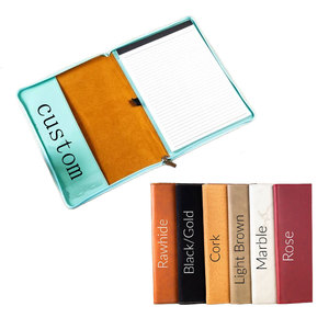 Laser Gravable Faux Lederen Notebook Case Met Rits, A4 Formaat Portfolio Met Notitieblok Voor Professioneel Dragen - Product Image 2