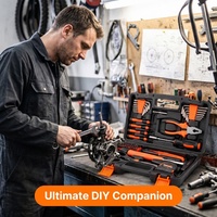 Kit d'outils à main multifonction 56 pièces pour meubles à assembler et entretien domestique