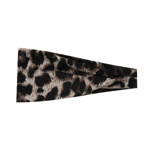 Turbante deportivo plegable con estampado de leopardo europeo americano, que absorbe el sudor, antideslizante, para fitness, para mujer - Product Image 4
