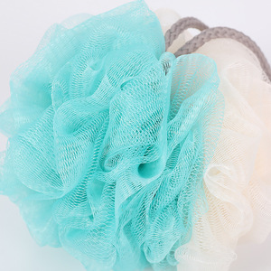 Lot de 50g de fleurs de bain exfoliantes en maille PE, couleurs assorties, pour le dos et le corps, vente en gros - Product Image 4