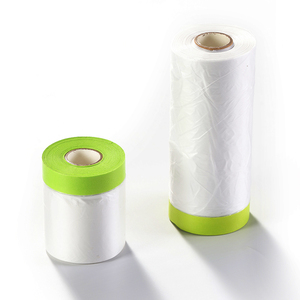 Autoadhesivo Pre-Taped Washi Papel Kraft Película de Enmascarar Desechable Protección de Pintura de Coche por Material PE Automotriz - Product Image 1
