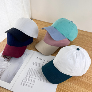 Topi Baseball Dua Warna Berkualitas Tinggi 6-Panel 100% Katun dengan Gesper Emas Tembaga, Model Dad Hat untuk Olahraga Luar Ruangan Grosir - Product Image 2