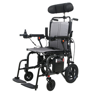 Kursi Roda Elektrik Lipat yang Dapat Disesuaikan dengan Jok Jala Bernapas, Sandaran Tangan Dapat Dilipat, Motor 180W, Mode Ganda, Pabrik OEM - Product Image 2