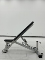 DL Professional Smith Machine Banc de fitness multifonctionnel pour haltères, abdominaux et press à la pliante, équipement de gym à domicile en acier au carbone