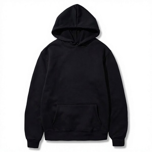 Sudadera con Capucha Negra, con Cordón Ajustable y Bolsillo Frontal, para Uso Casual - Product Image 4