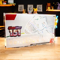 Étui de protection en acrylique anti-UV pour cartes Pokémon PTCG, présentoir ETB, booster UPC, bundle booster avec couvercle magnétique