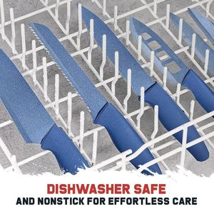 Xyj <span class=keywords><strong>couteaux</strong></span> de cuisine antiadhésifs, manche en pp couteau suisse <span class=keywords><strong>royal</strong></span> set de <span class=keywords><strong>couteaux</strong></span> avec support - Product Image 5